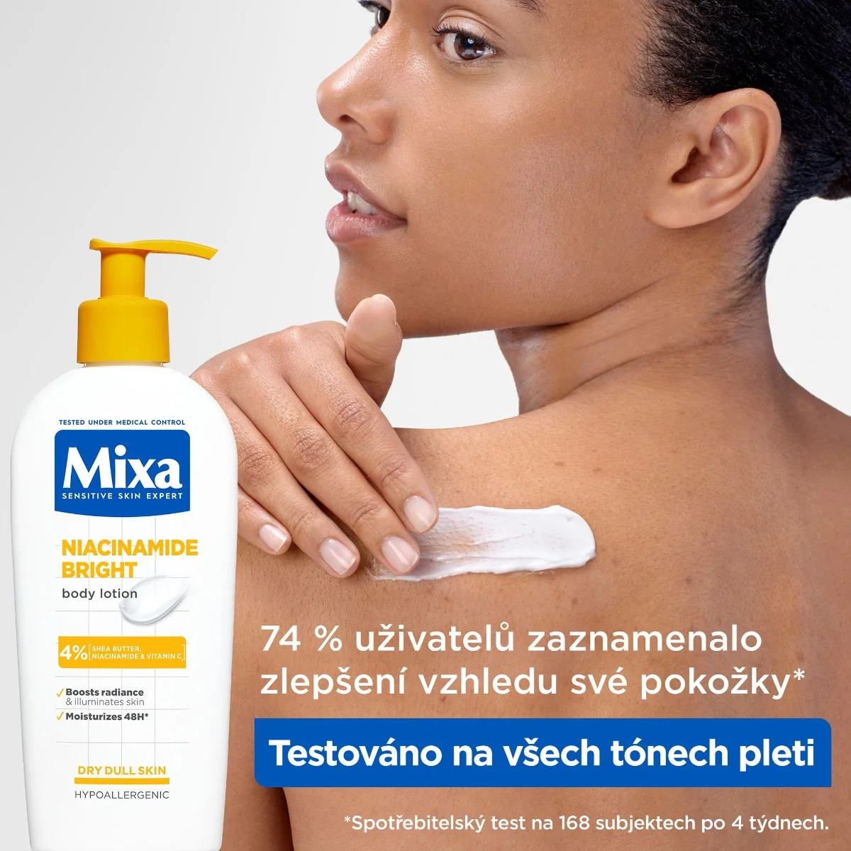 Mixa Niacinamide Bright Tělové mléko 250 ml