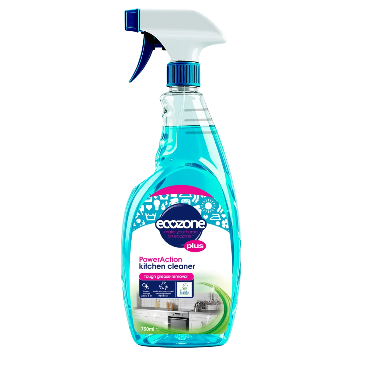 Ecozone Plus Maxi PowerAction čistič kuchyní 750 ml