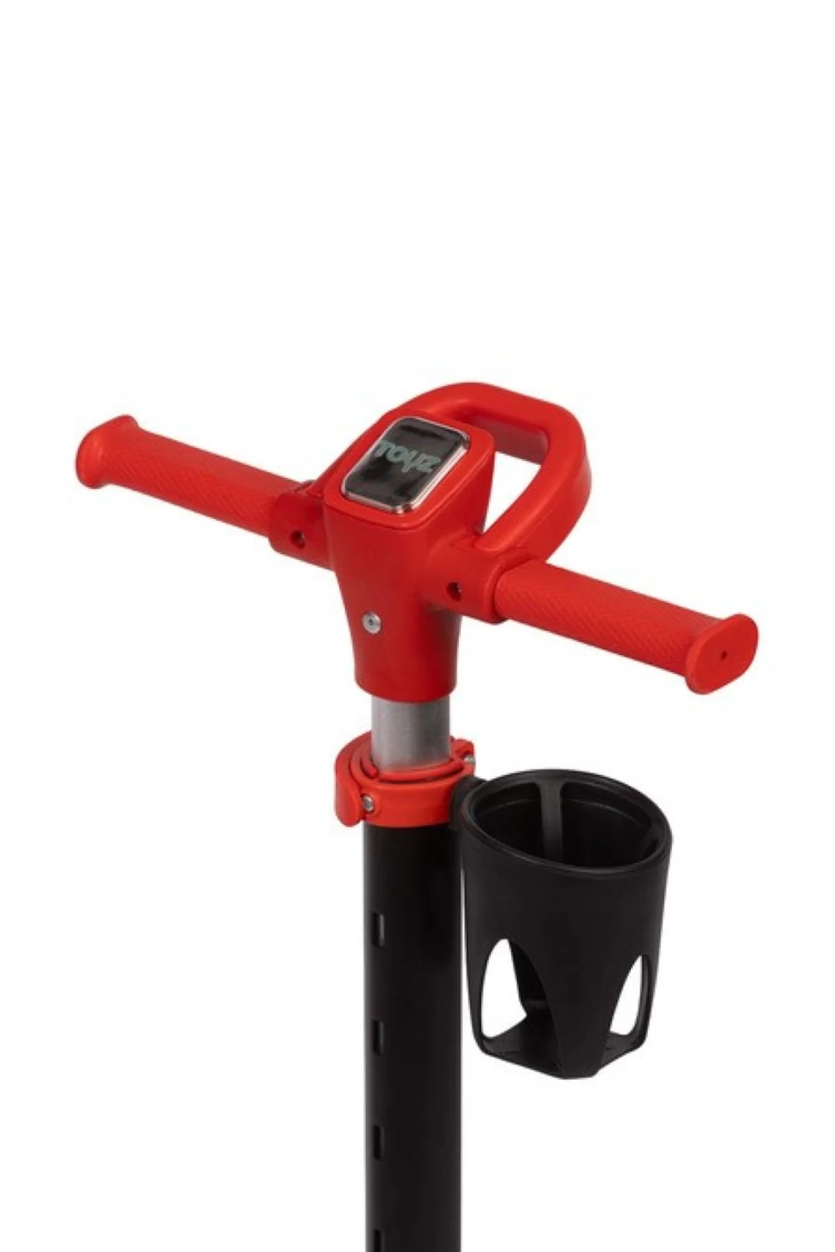 Toyz Dětská tříkolová koloběžka s LED kolečky Satura, černá, červená