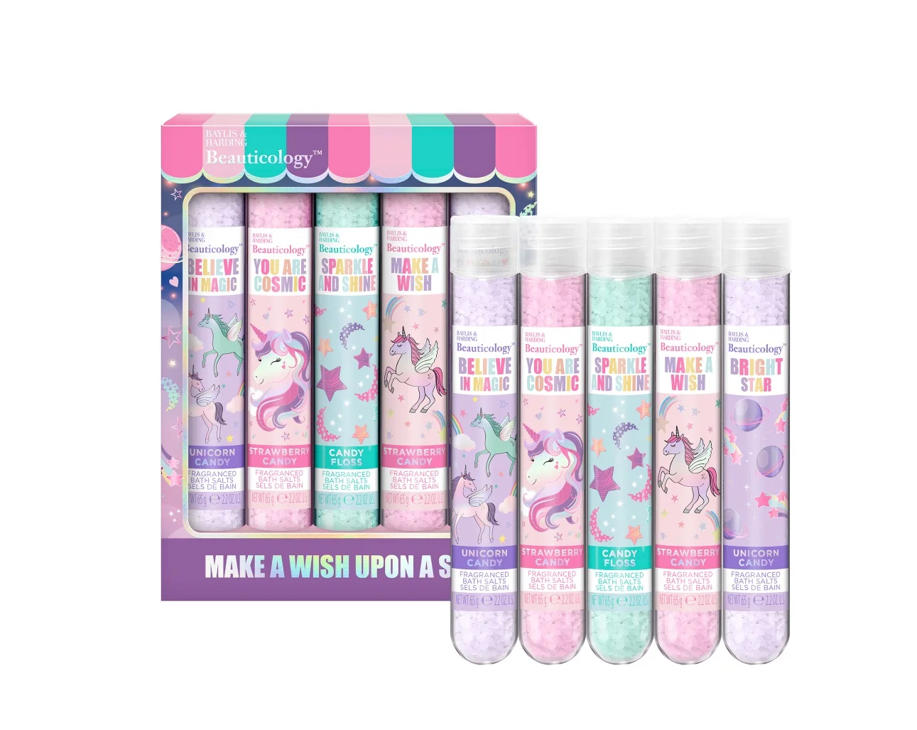 Baylis & Harding Sada solí do koupele Unicorn 5x65 g