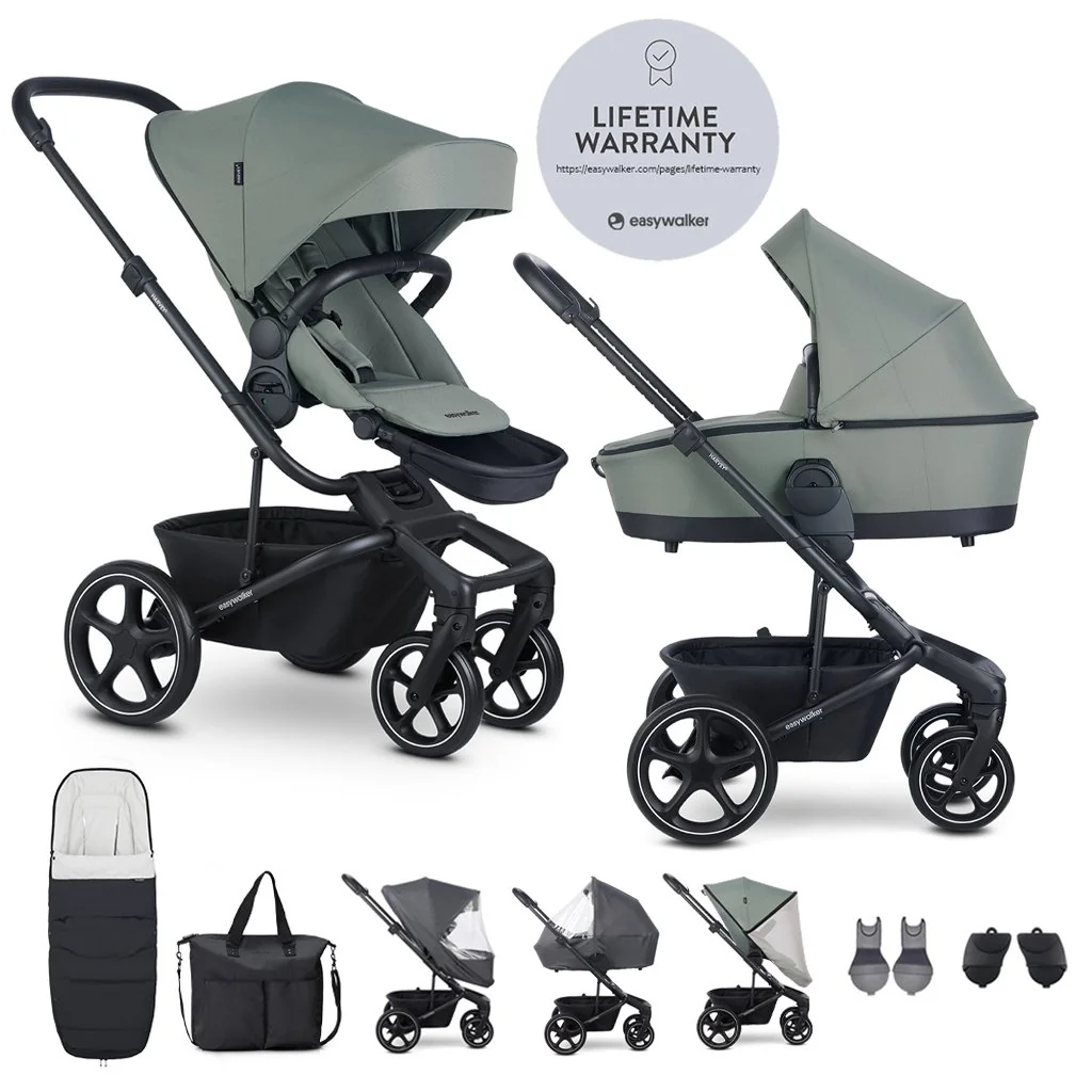 Easywalker Kočárek kombinovaný Harvey⁵ Agave Green XXL RWS