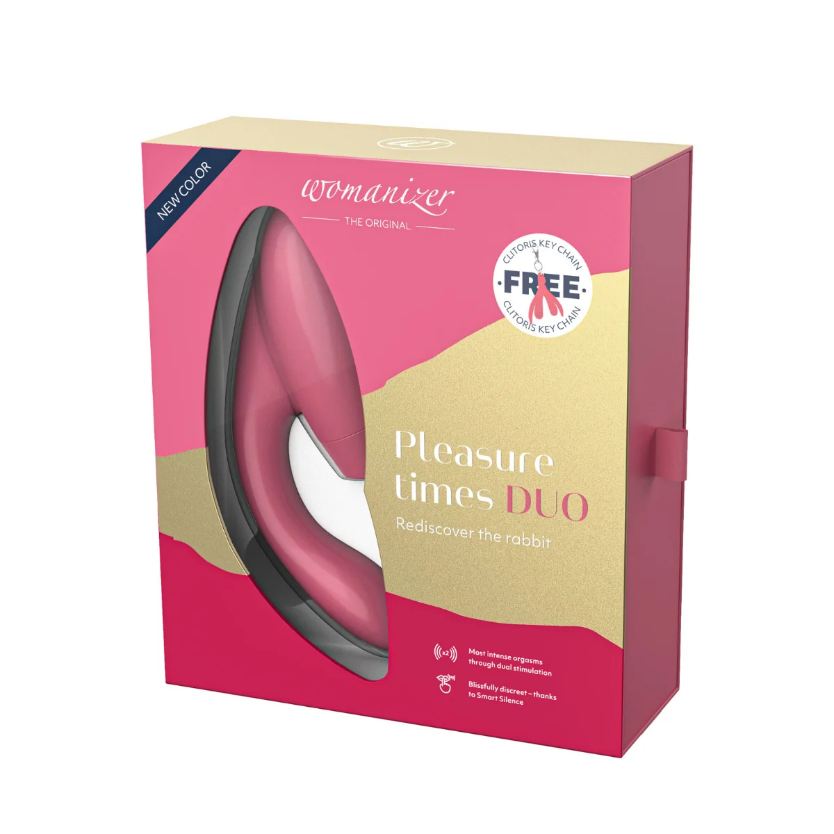 Womanizer Masážní strojek Duo raspberry