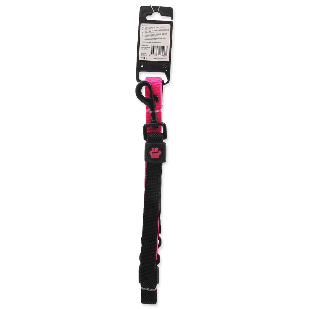 Active Dog Vodítko Bungee Neoprene M růžové 2x120cm