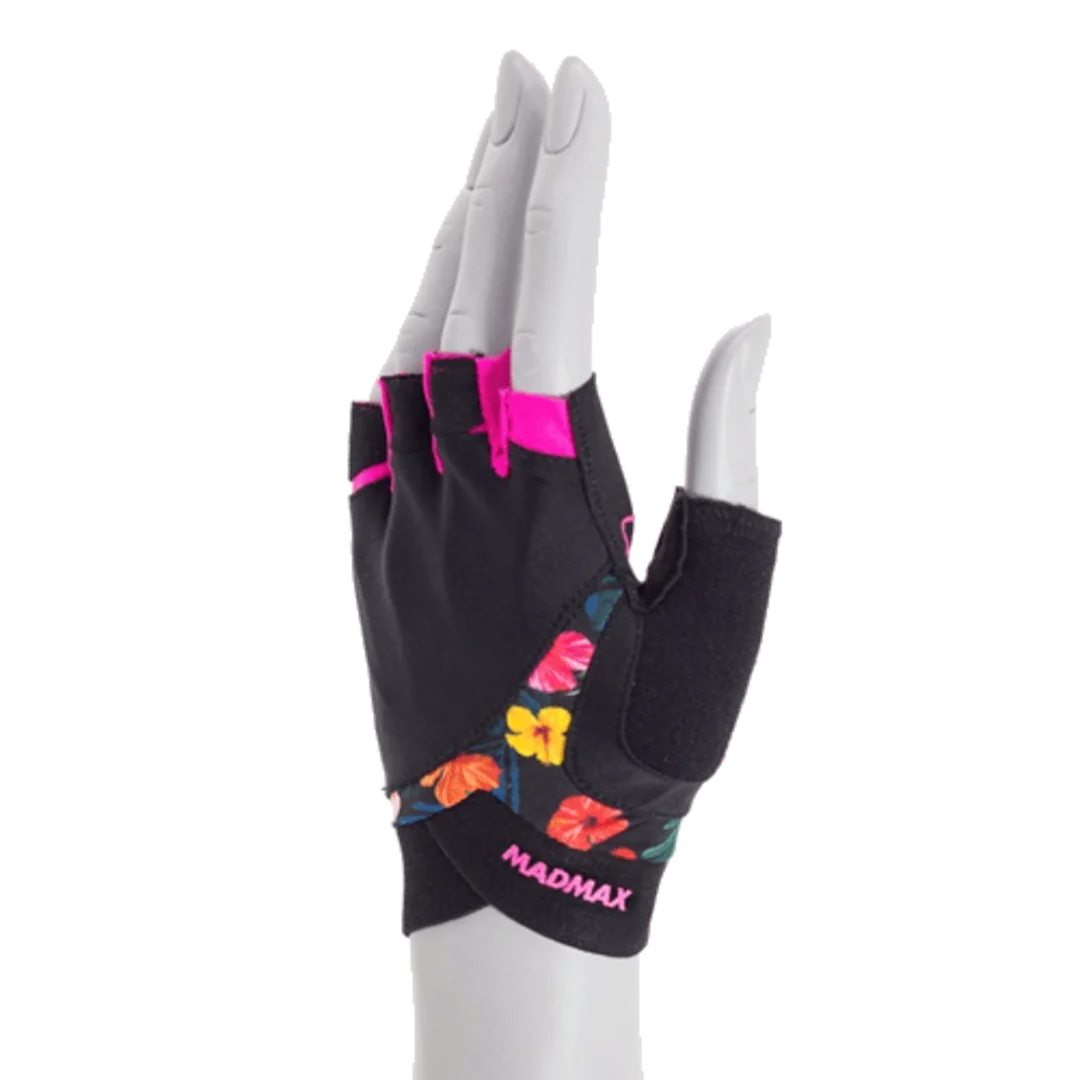 MadMax Flower Power rukavice MFG770 černé - L