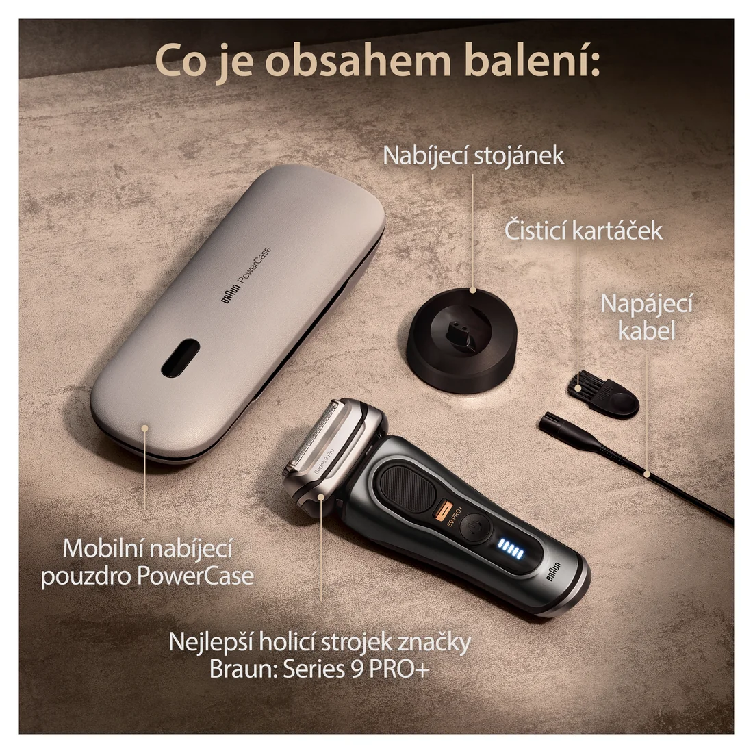 Braun Series 9 PRO+ 9525s pánský holicí strojek grey