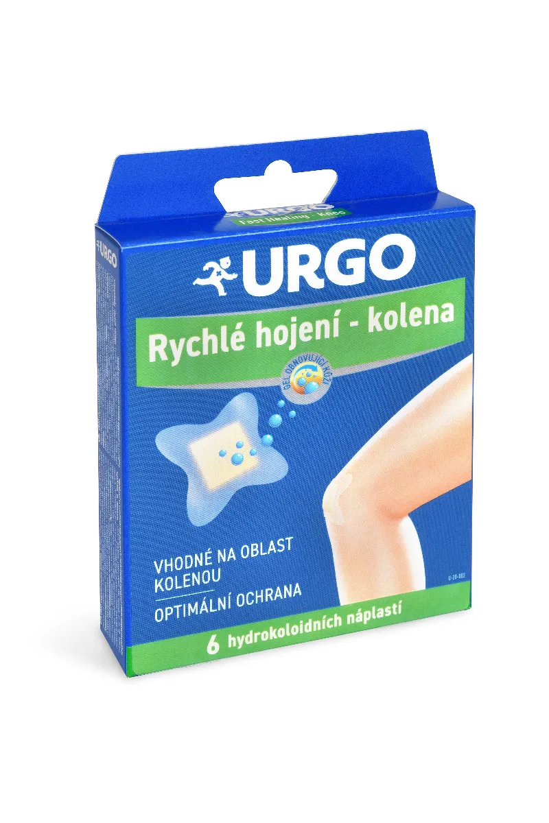 Urgo Fast Healing - Knee hydrokoloidní náplasti 6 ks