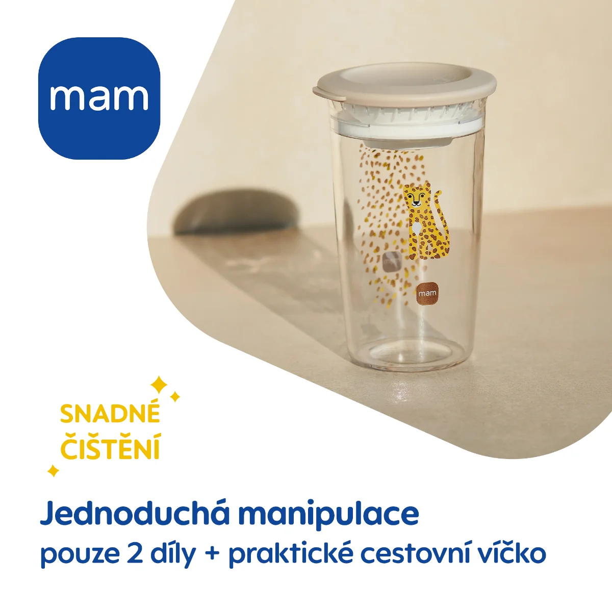 MAM Hrnek Easy To Drink 8m+ 290 ml 1 ks zelený