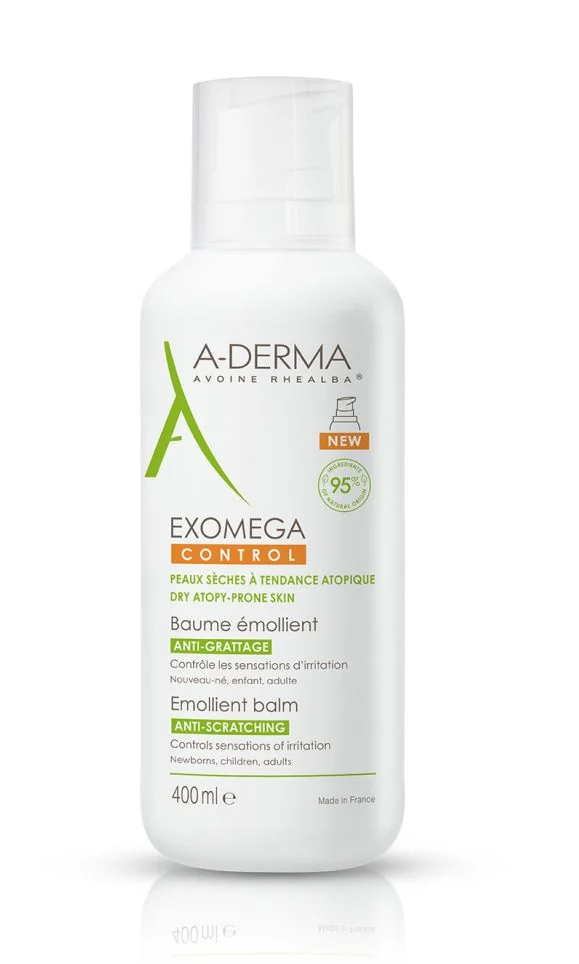 A-Derma Exomega Control Emolienční balzám pro suchou kůži se sklonem k atopii 400 ml