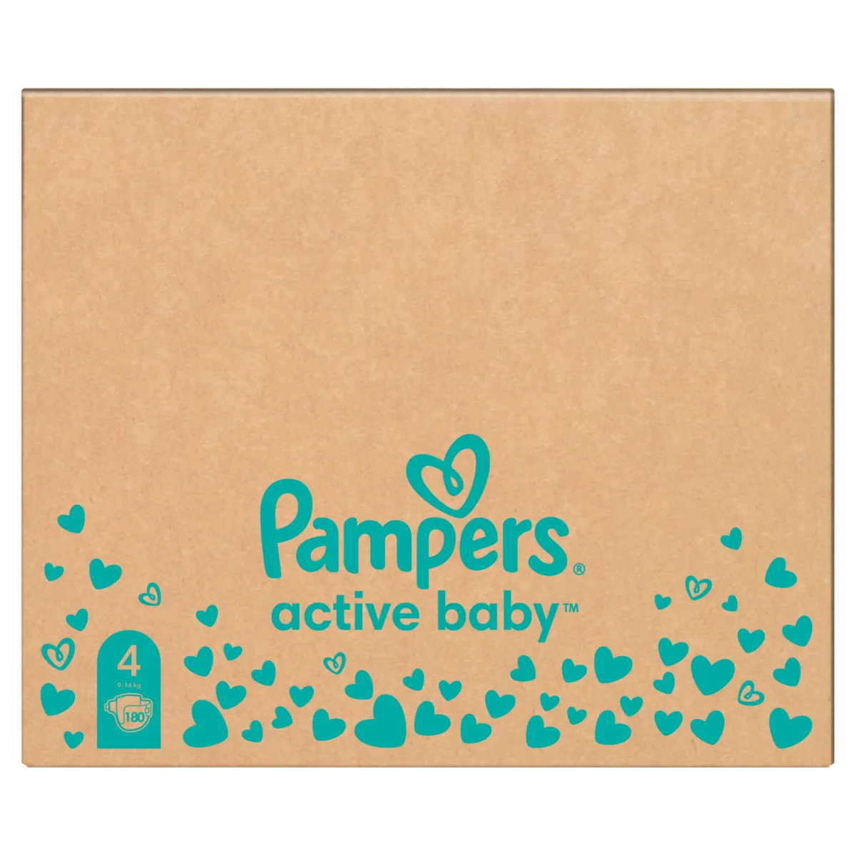 Pampers Active Baby vel. 4 Monthly Pack 9-14 kg dětské pleny 180 ks