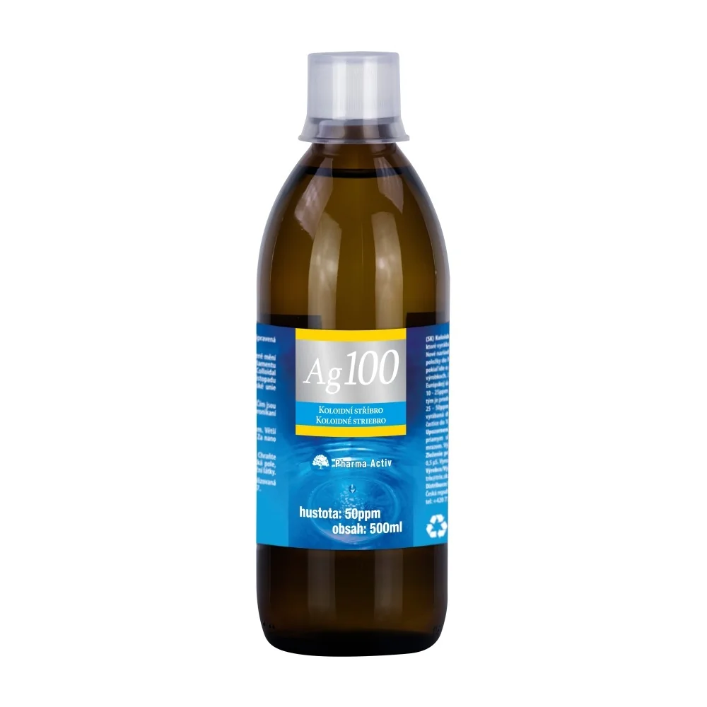 Pharma Activ Koloidní stříbro Ag100 50ppm 500 ml