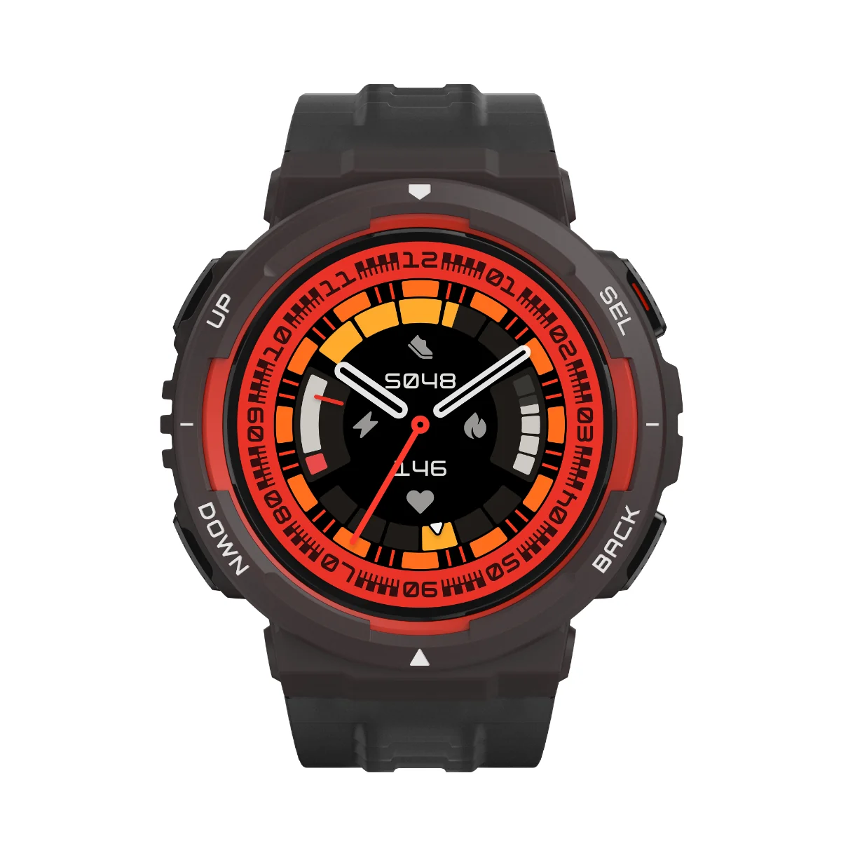 Amazfit Active Edge Lava Black chytré hodinky