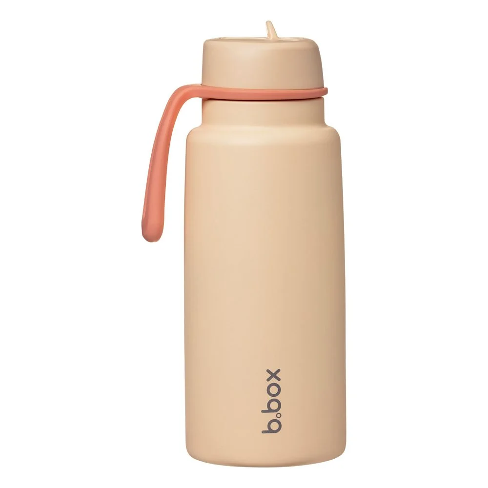 B.BOX Nerezová termolahev s brčkem 1l - melon mist