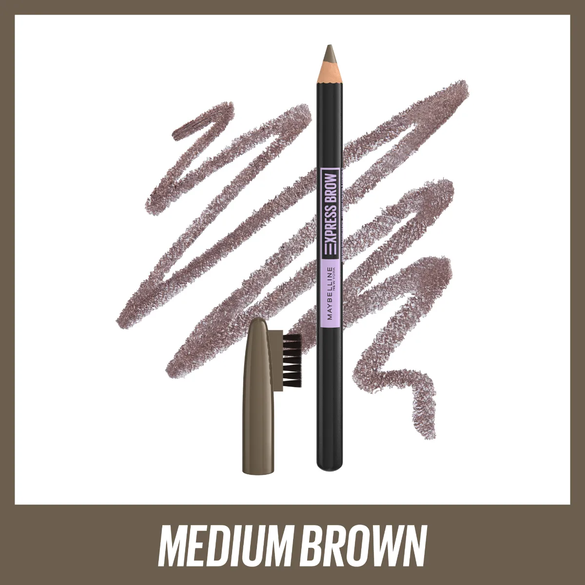 Maybelline Express Brow Shaping Pencil 04 Medium Brown gelová tužka na obočí