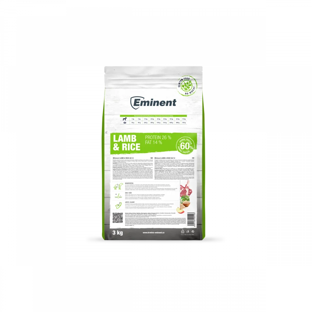 Eminent Puppy Lamb & Rice 3 kg