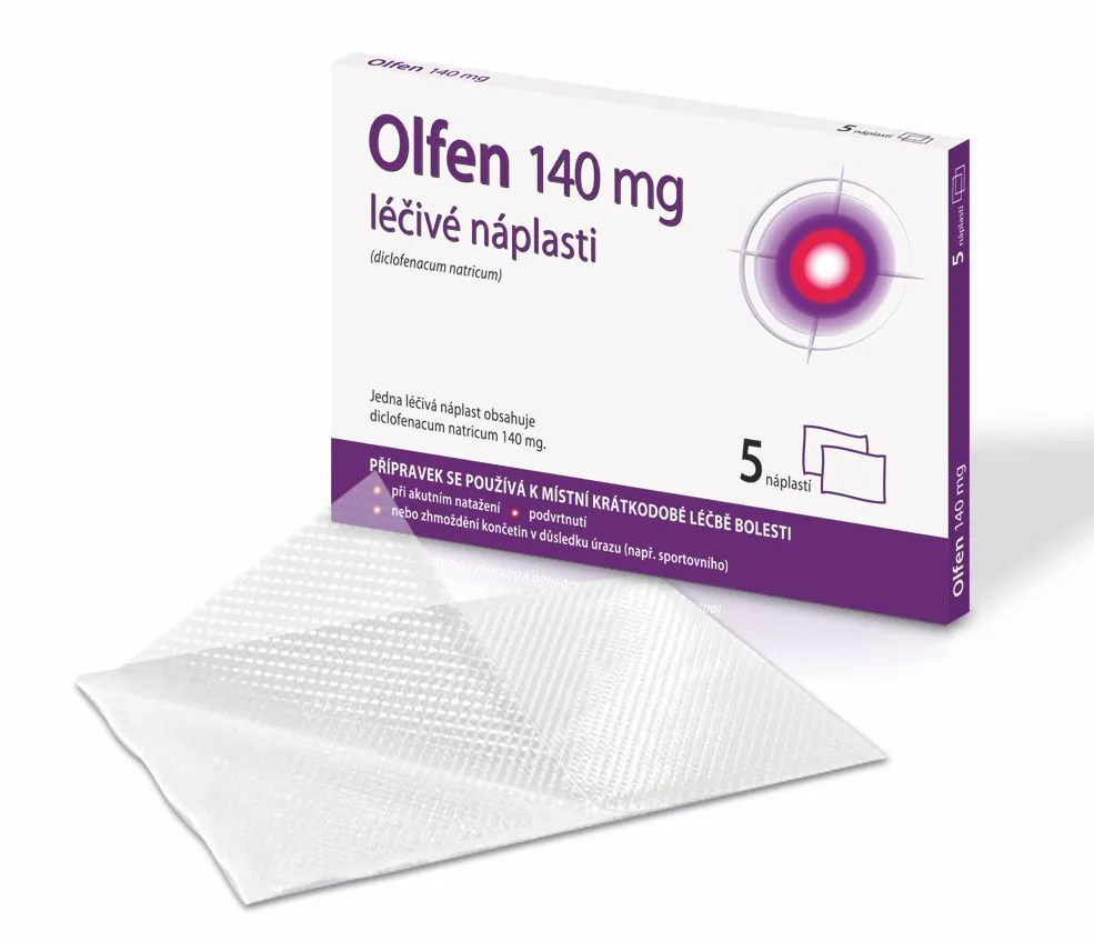 Olfen 140 mg léčivé náplasti 5 ks