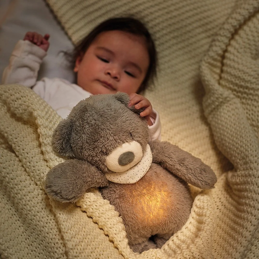 Nattou Uspáváček plyš hudební se světýlkem a senzorem pláče 4v1 Sleepy Bunny Brown 0m+