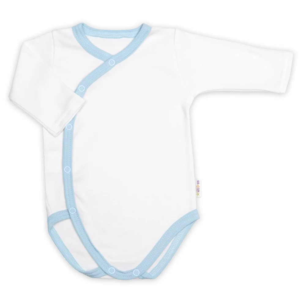 Baby Nellys Bavlněná souprava pro miminko do 5D, Made with love, baby blue, vel. 56