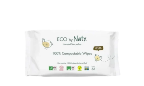 ECO by Naty Vlhčené ubrousky bez vůně pro citlivou pokožku 56 ks ECO by Naty Vlhčené ubrousky bez vůně pro citlivou pokožku 56 ks