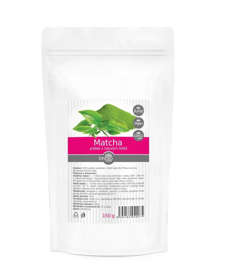 Imbio Matcha zelený čaj 150 g