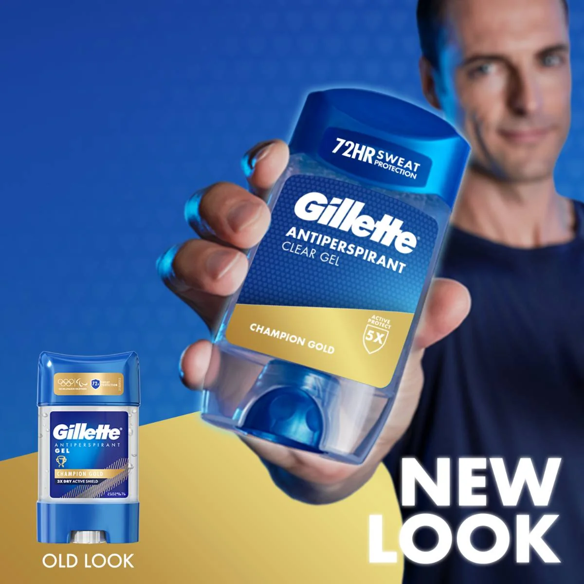 Gillette Champion Gold Pánský gelový antiperspirant 70 ml
