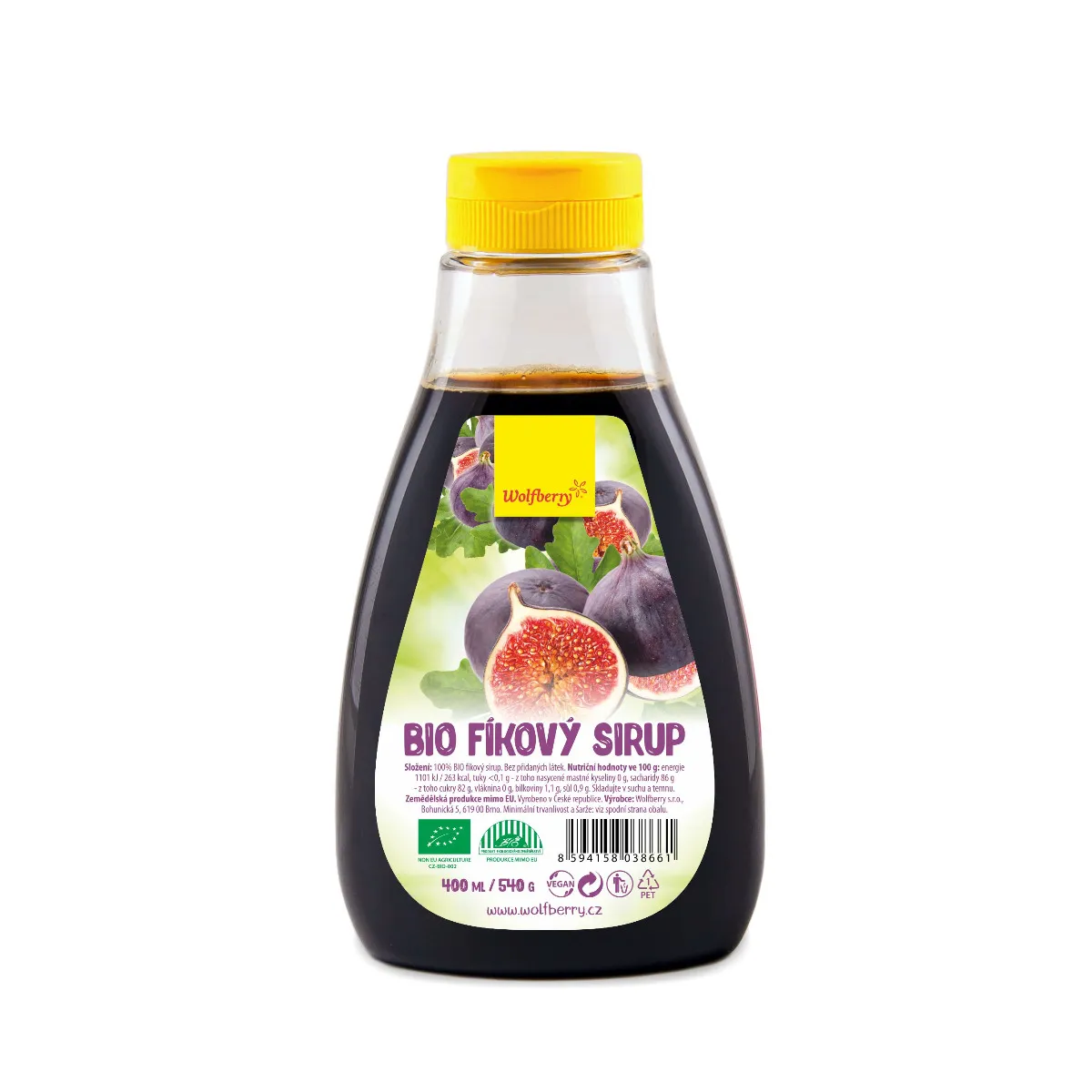 Wolfberry Fíkový sirup BIO 400 ml/540 g 