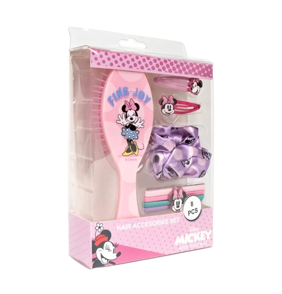 Cerdá Sada vlasových doplňků s hřebenem Minnie 8 ks