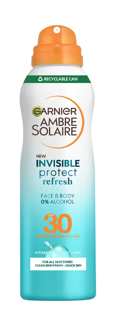 Garnier Ambre Solaire Invisible Protect Mlha na opalování SPF30 200 ml