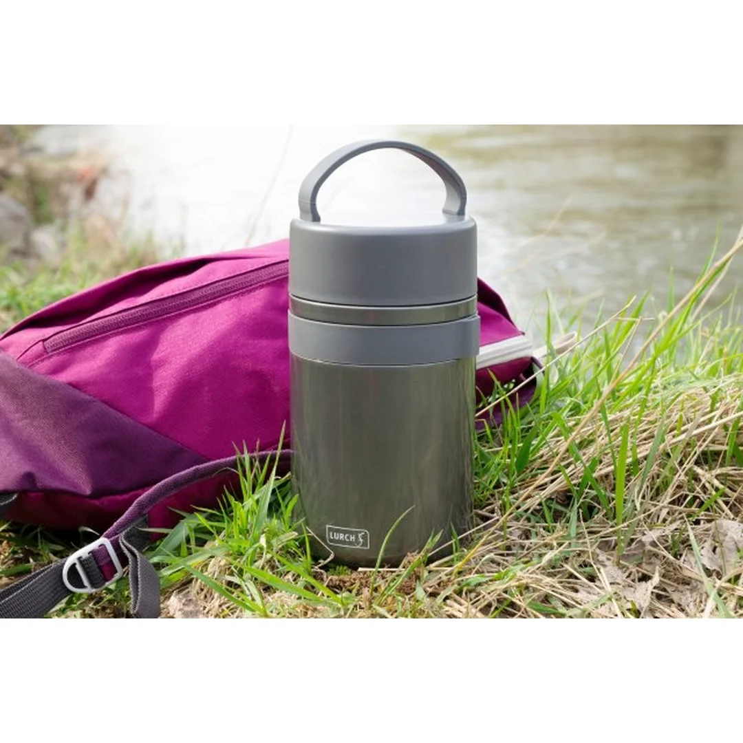 Lurch Nerezová termo nádoba 00240844 800 ml grey metallic