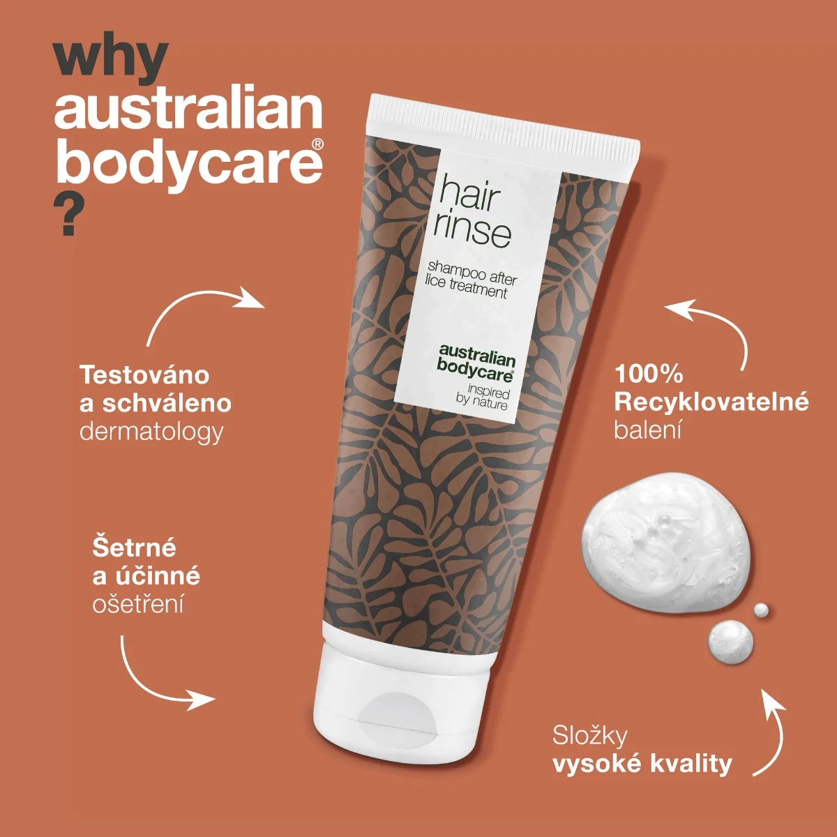 Australian Bodycare Hair Rinse preventivní odvšivovací šampon 200 ml