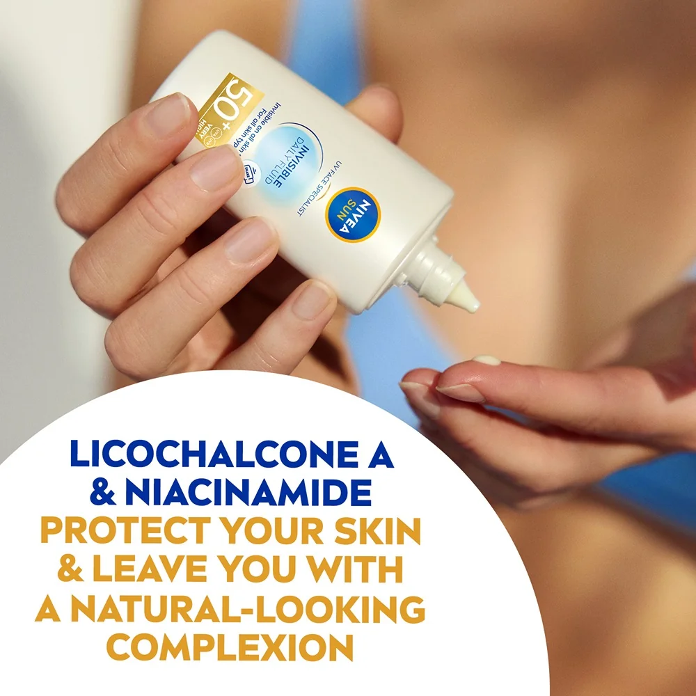 Nivea SUN Invisible Fluid SPF 50+ pleťový krém 40 ml