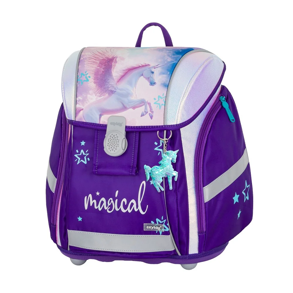 Oxybag PREMIUM LIGHT - školní set Pegas 3 ks: aktovka, penál, sáček aktovka, penál, sáček