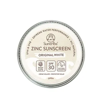 Suntribe Přírodní opalovací krém se zinkem Obličej&Sport bílý SPF30 15 g