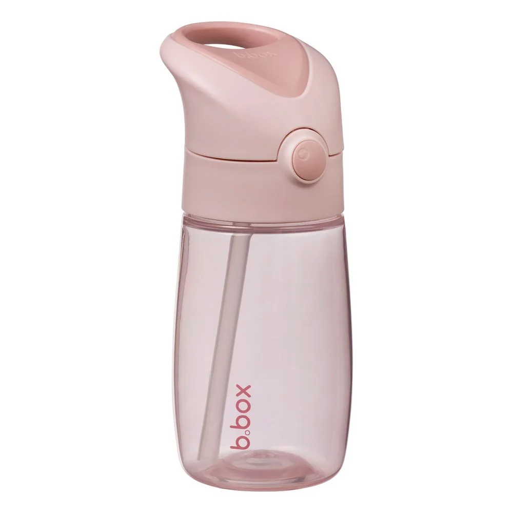 B.BOX Láhev na pití s brčkem Junior 380 ml - blush crush 