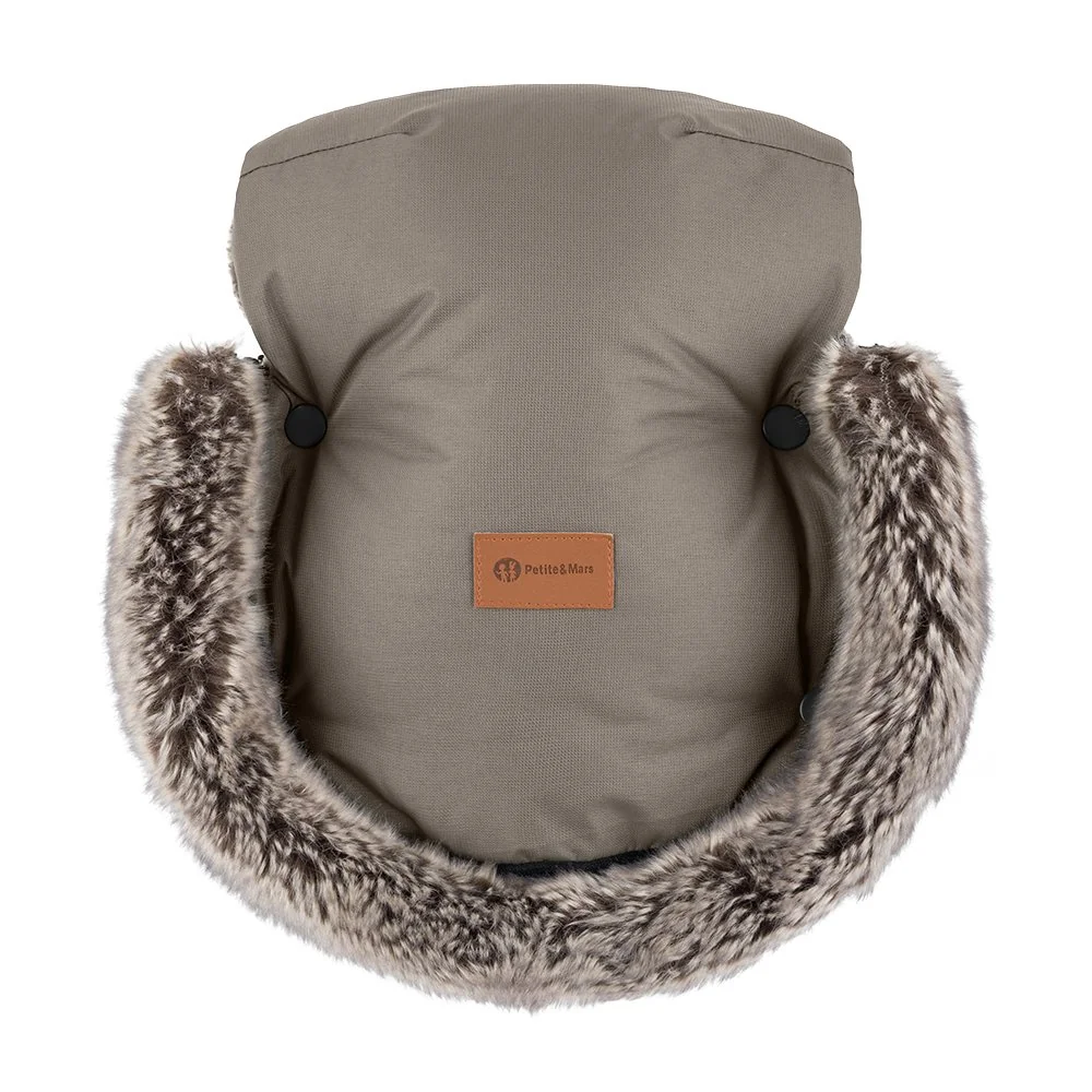 Petite&Mars Rukávník / rukavice Furry Mocha Mousse