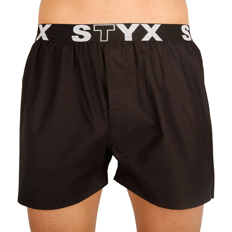 Styx 5PACK pánské trenky sportovní guma černé (5B960) XXL