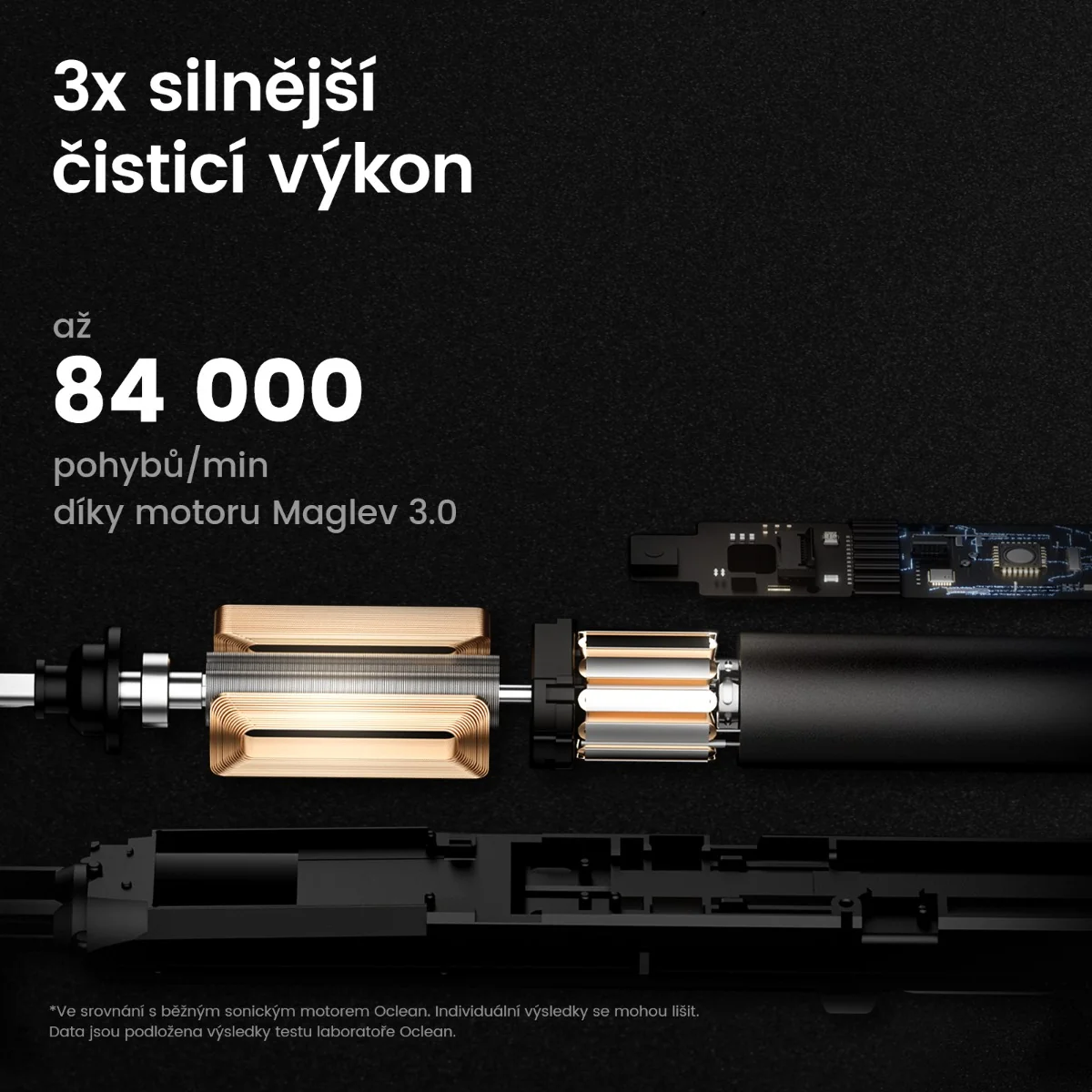 Oclean X Ultra S sonický kartáček černý
