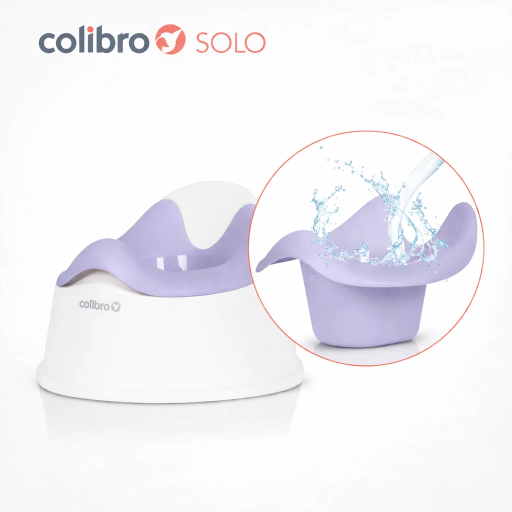 Colibro Dětský nočník, ergonomický Solo cool – fialový, bílý