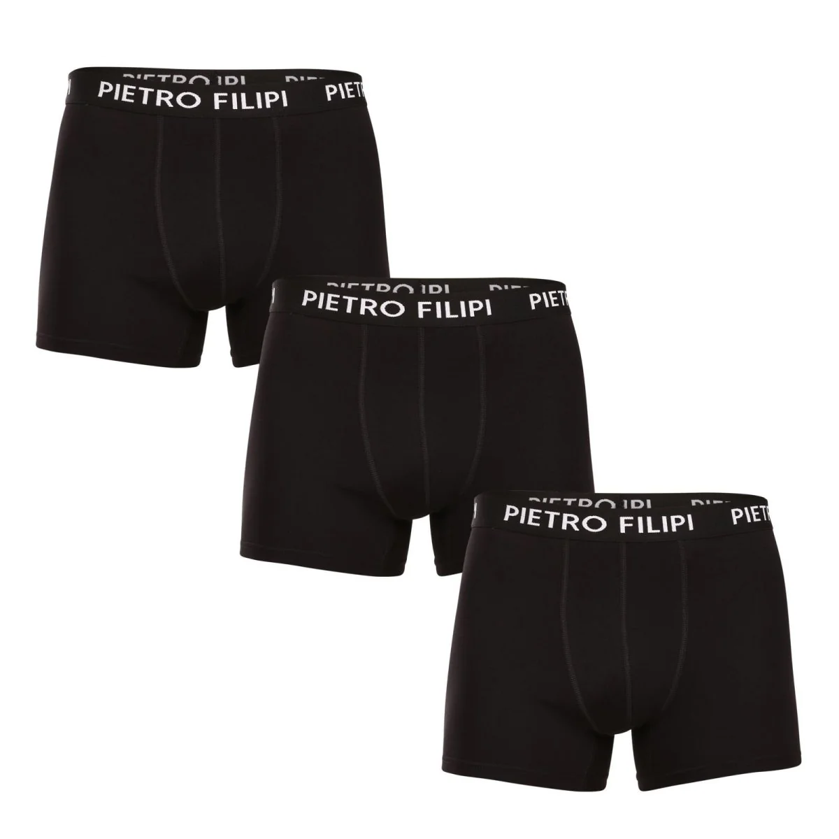 Pietro Filipi 3PACK pánské boxerky černé (3BCL002) L 