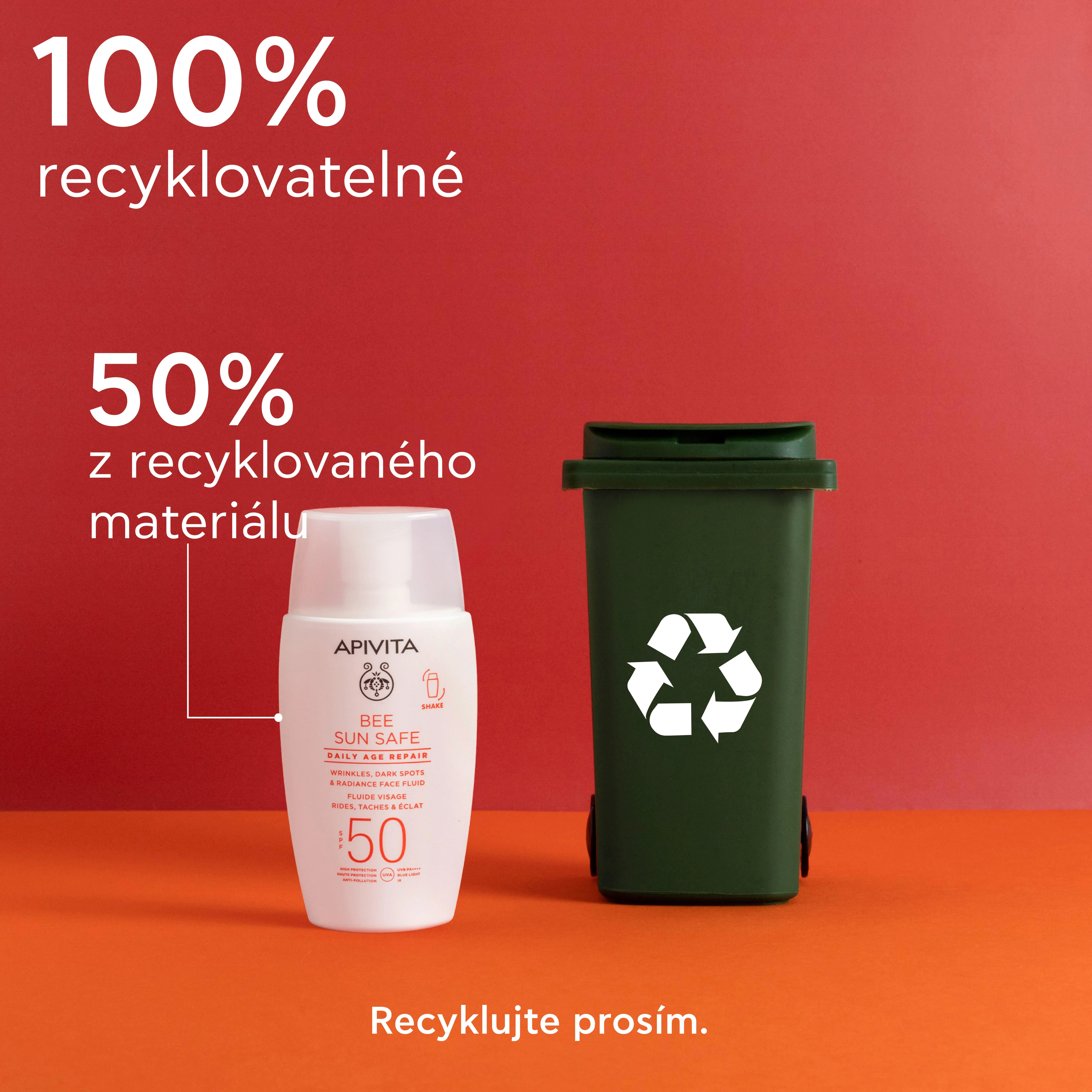 APIVITA Bee Sun Safe Daily Age Repair SPF50 pleťový fluid 50 ml