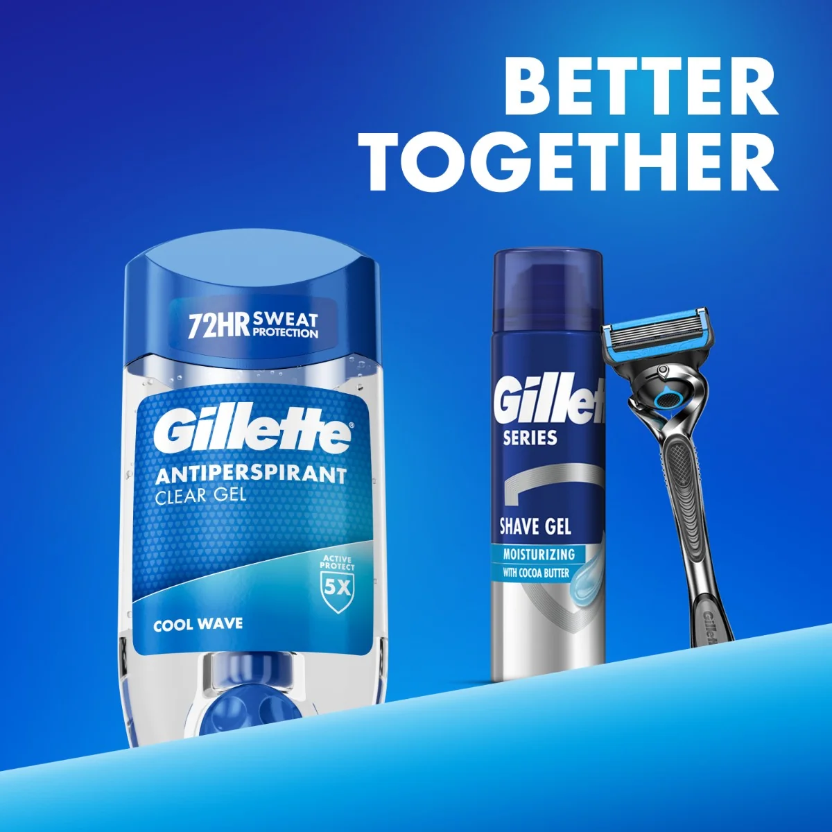 Gillette Cool Wave Pánský gelový antiperspirant 70 ml