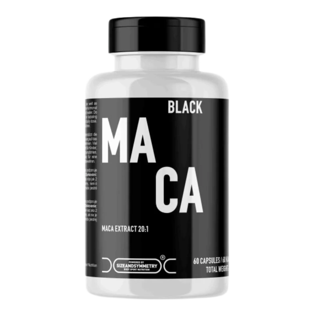 SizeAndSymmetry Black Maca extrakt 500mg - 60 kapslí