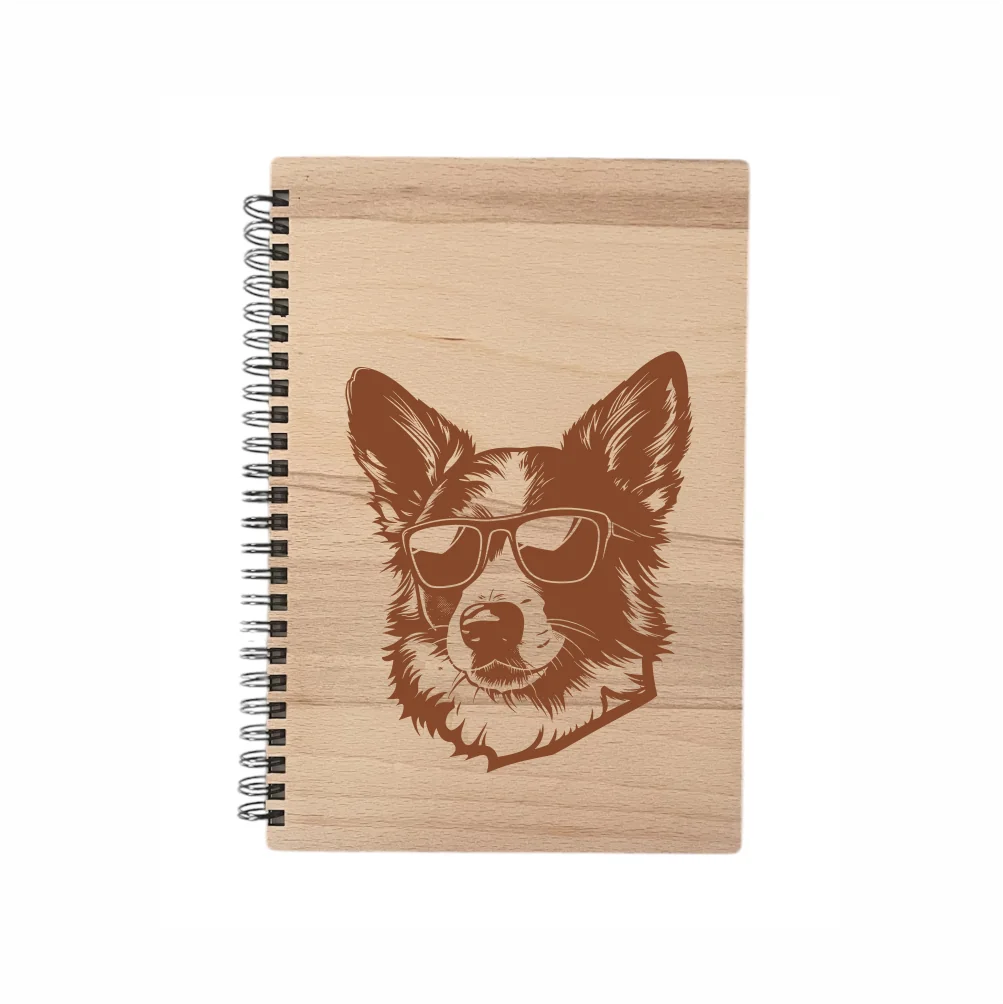 MA-NU Notýsek A5 brýle - linkovaný papír Corgi