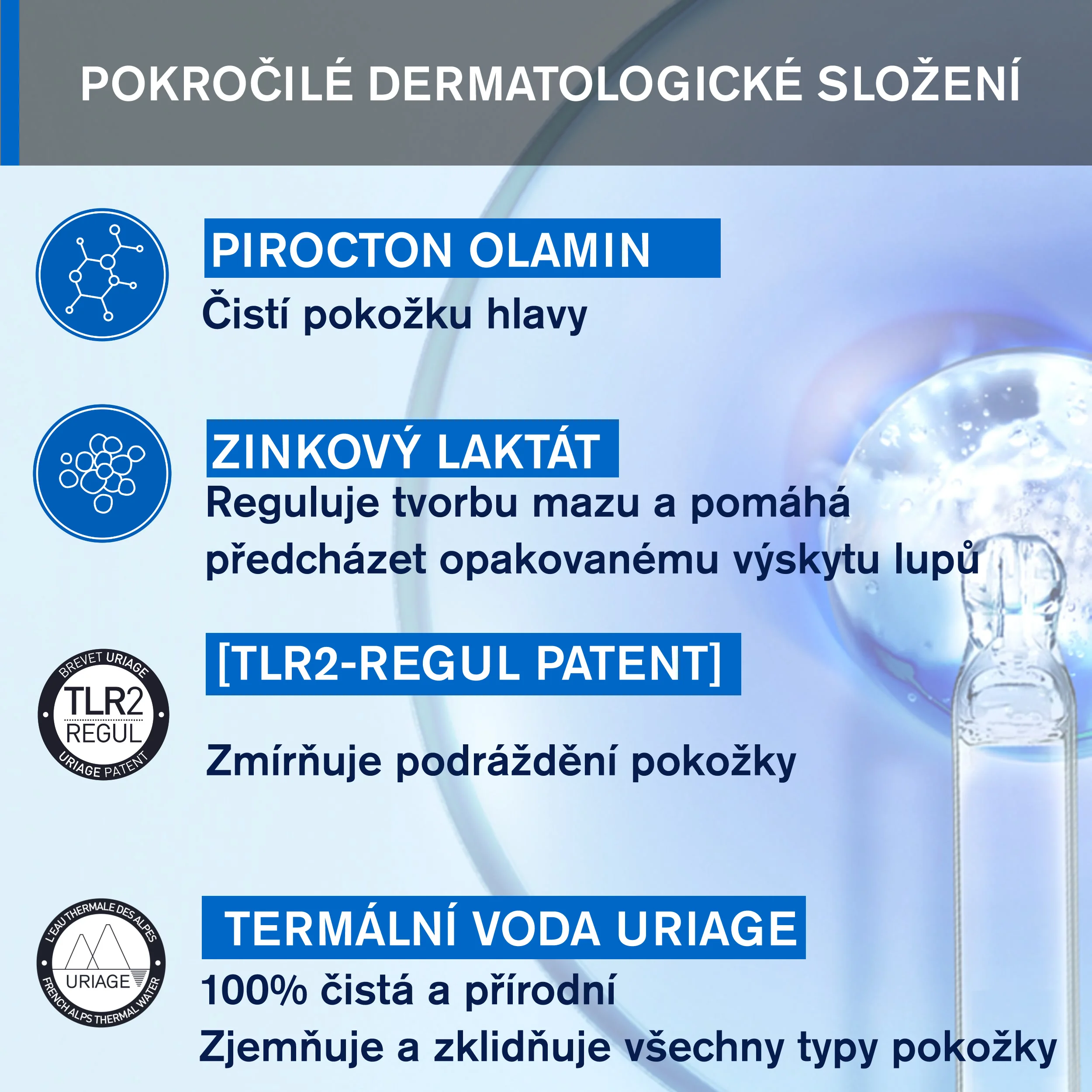 Uriage DS Hair Anti-Dandruff šampon proti lupům 200 ml