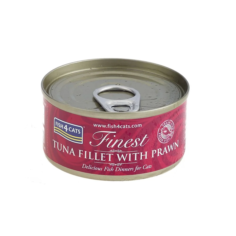 Fish4Cats Konzerva pro kočky Finest tuňák s krevetami 70 g 