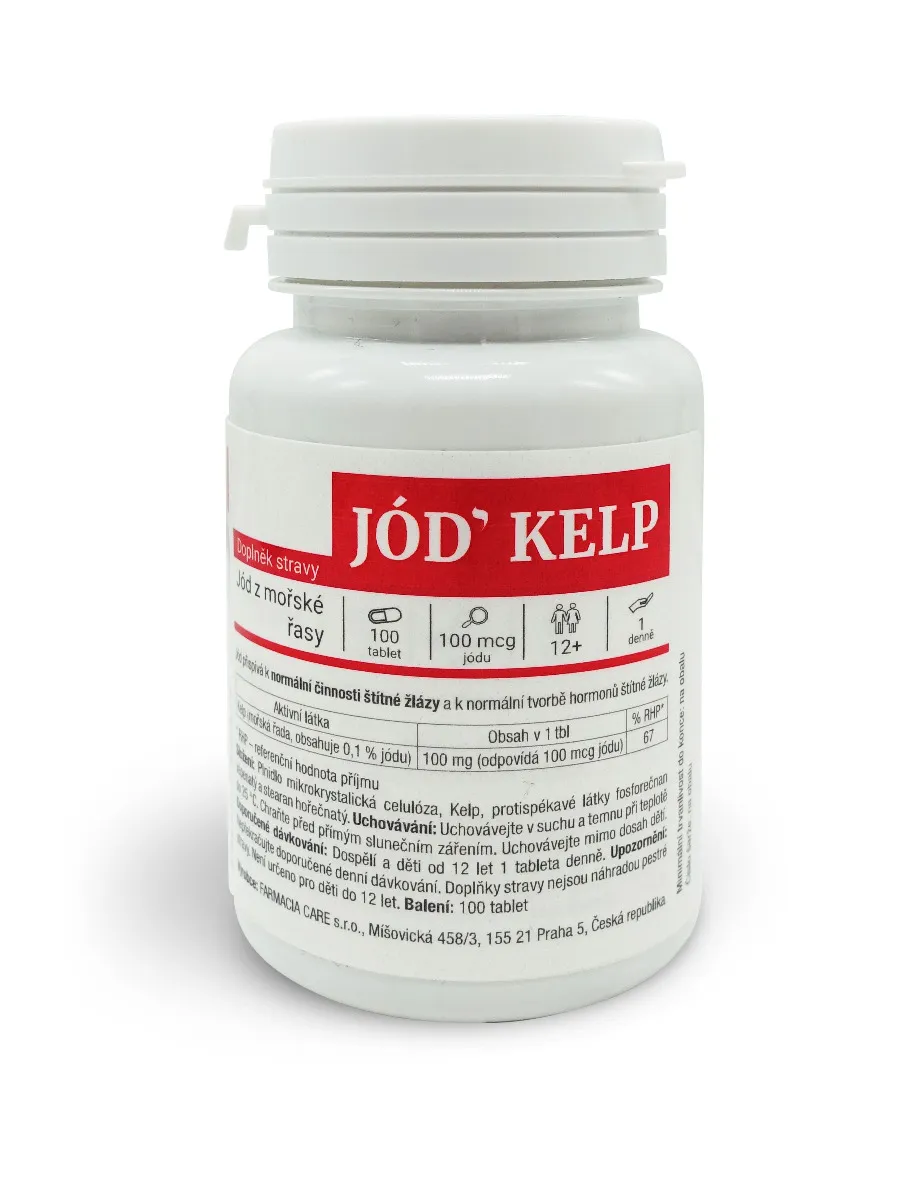 Red health care Jód KELP 100 tablet