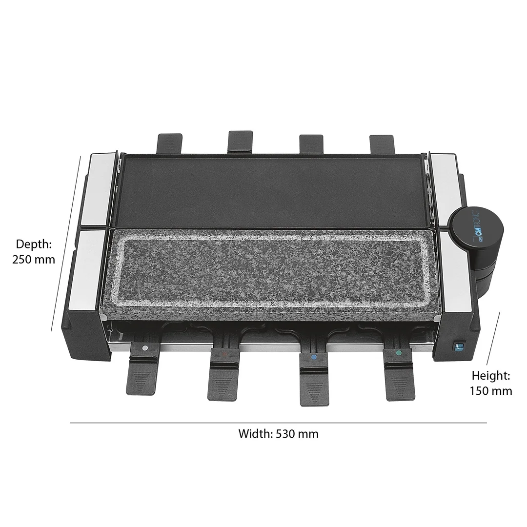 CLATRONIC RG 3678 raclette gril 2v1