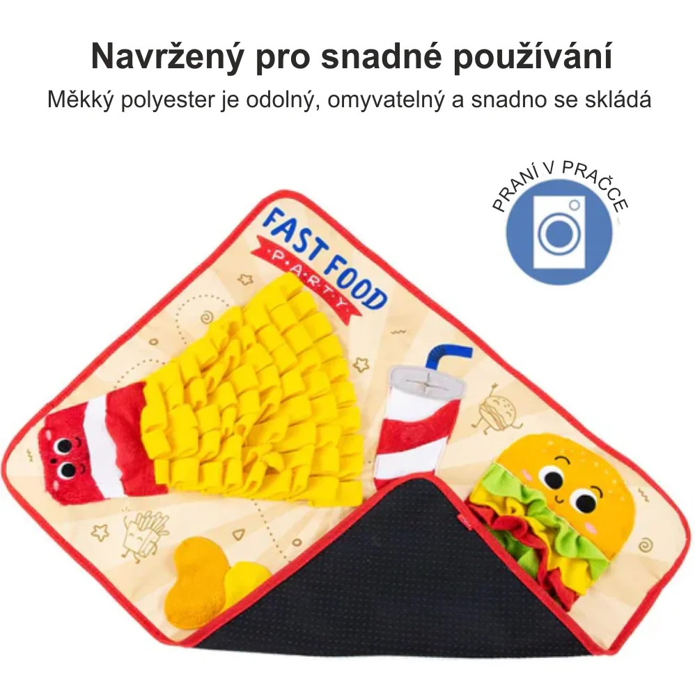 GiGwi Interaktivní čmuchací kobereček Fast food