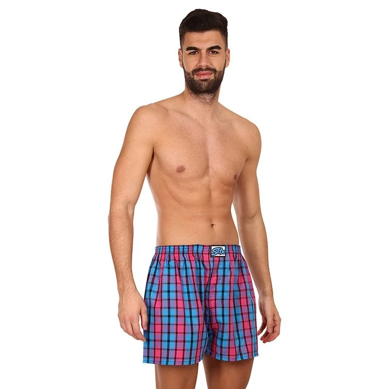 Styx Pánské trenky klasická guma nadrozměr vícebarevné (E934) 4XL