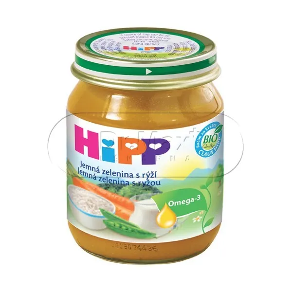 HIPP ZELENINA BIO Jemná zelenina s rýží 125g