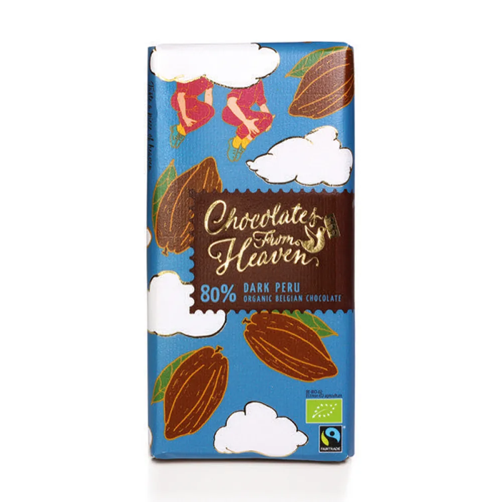 Chocolates from Heaven BIO hořká čokoláda Peru 80% 100 g
